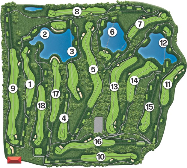 Course Layout - Water Oak Golf Club